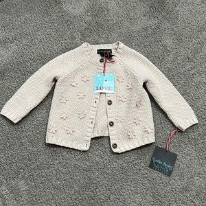 Cynthia Rowley girls pink cardigan NWT
